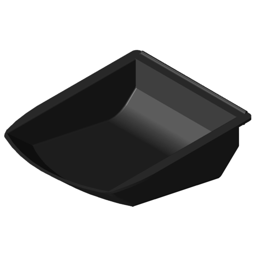 Grab Container 8 105x130 ESD, black similar to RAL 9005