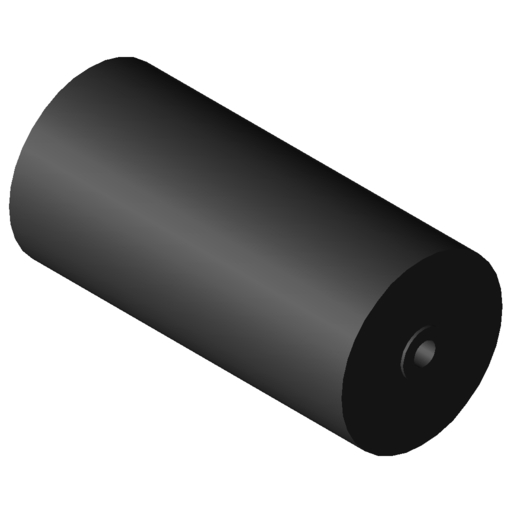 Roller D30-63 ESD, black similar to RAL 9005