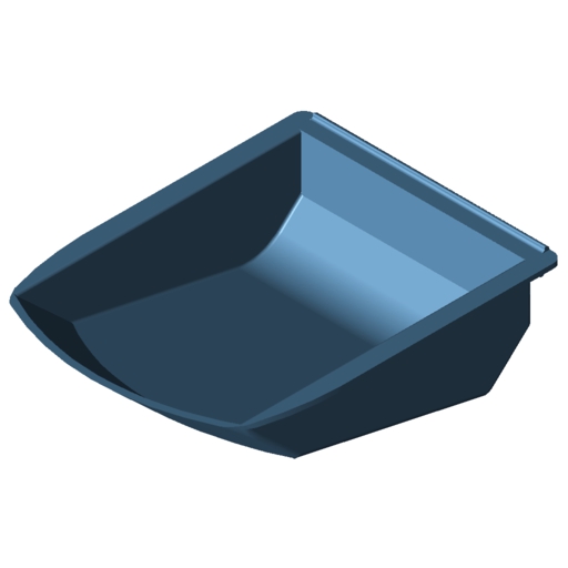Grab Container 8 105x130, blue similar to RAL 5017