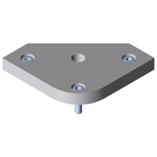 Base Plate - XMS - 90° Round
