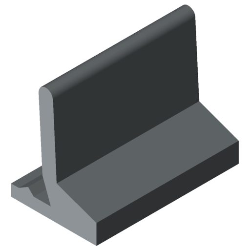 Panel-Fixing Strip D30 1-4mm, grey similar to RAL 7042