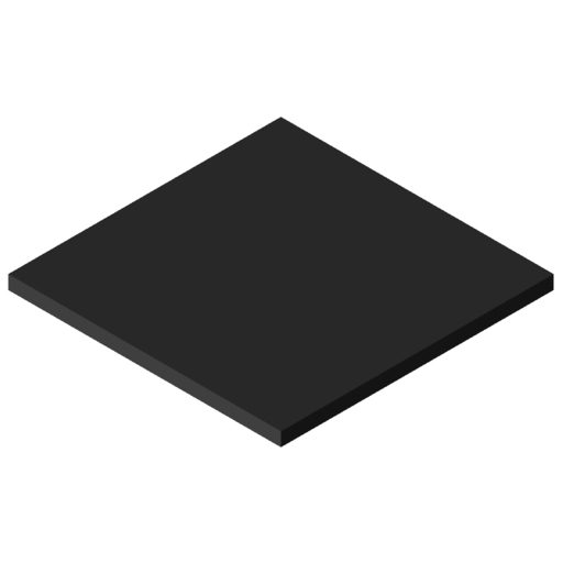 UHMW Polyethylene Panel 10mm ESD, black similar to RAL 9005