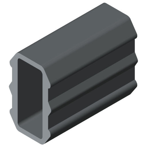 Connecting Element, Groove Plate Profile 8, grey similar to RAL 7042