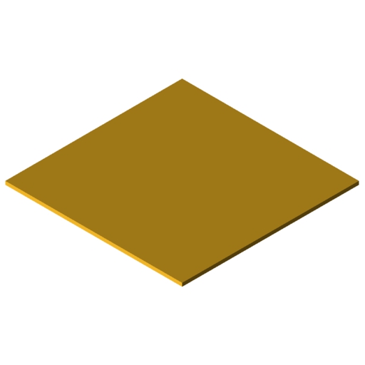 Materiale completamente sintetico sp.4mm, giallo simile a RAL 1003