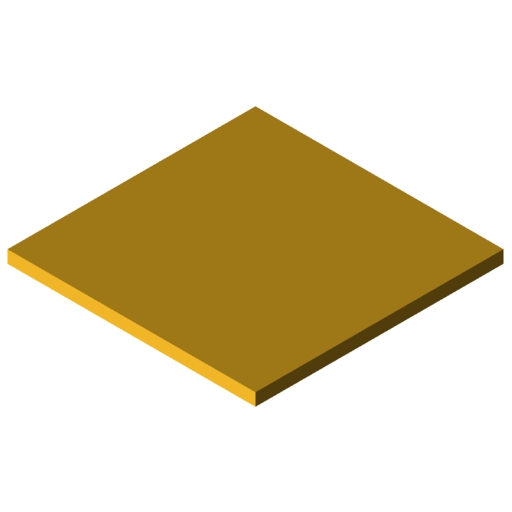 Materiale completamente sintetico sp.10mm, giallo simile a RAL 1003