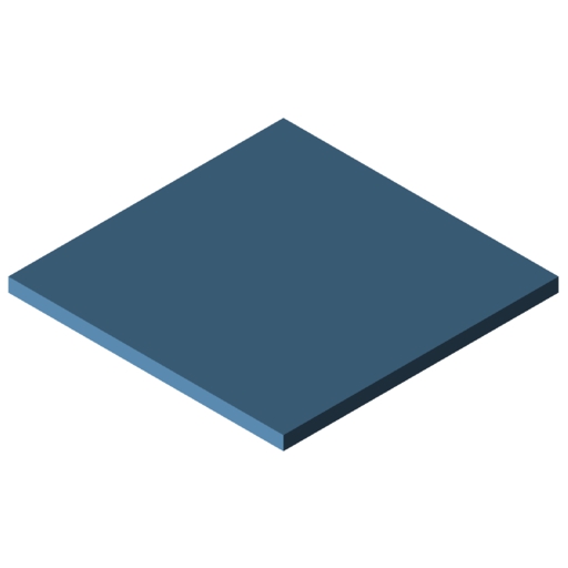 Placa resina celulósica 10mm, azul, similar al RAL 5014