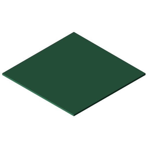 Placa resina celulósica 4 mm, verde, similar al RAL 6011