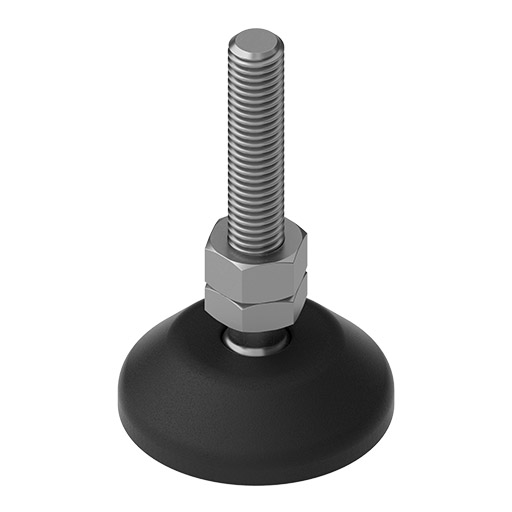 Knuckle Foot D40 ESD, M8x60, stainless