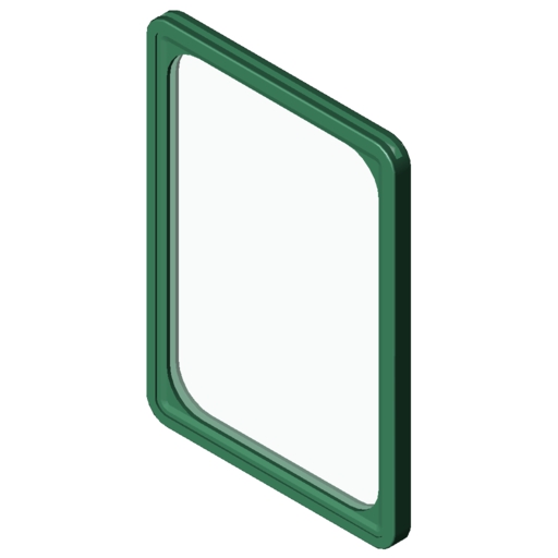 Ramka na etykiety DIN A5, kolor zielony