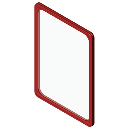 Sign Frame A4, red