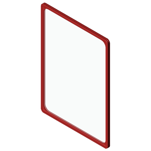 Sign Frame A3, red
