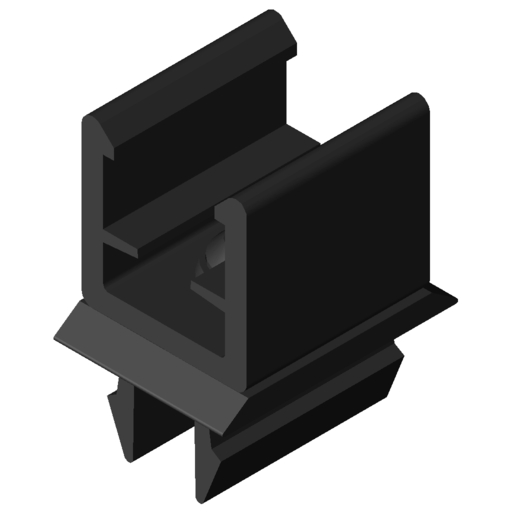 Sign Frame Holder 8, rotating ESD, black