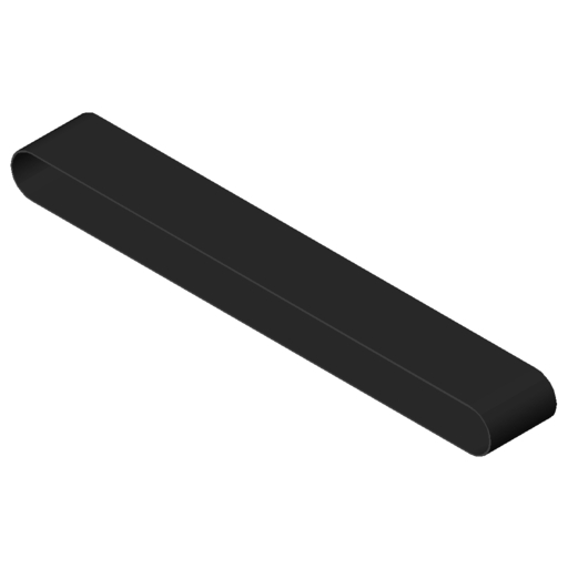 Transportband PVC, staufähig -80, schwarz