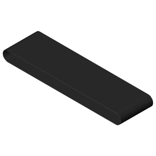 Flat Conveyor Belt PVC, accumulating -160, black
