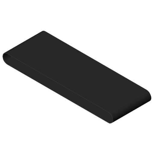 Flat Conveyor Belt PVC, accumulating -200, black