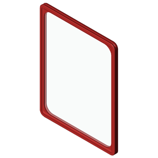 Sign Frame ANSI A, red