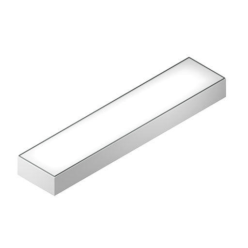 Drop-In Light Fitting LED 1200x300, white similar to RAL 9016