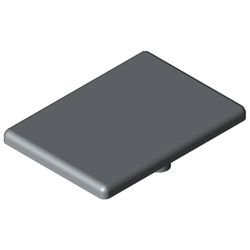 Angle Bracket Cap 8 80x80x80, grey similar to RAL 7042