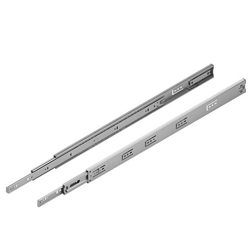 Teleskopschiene 12,7x45,7 L600 mit Soft Close, Vollauszug, verzinkt