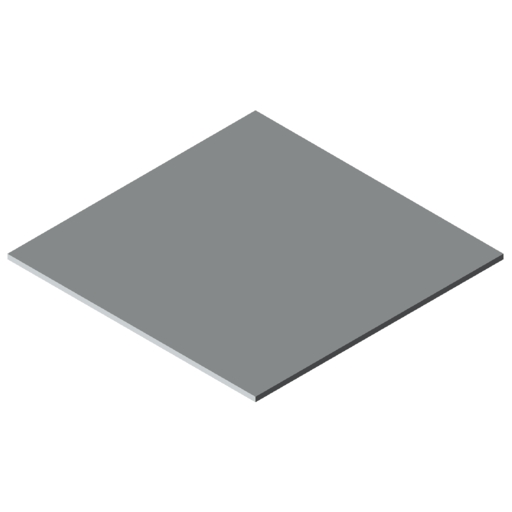 Plastic 6mm, grey, similar to RAL 7035
