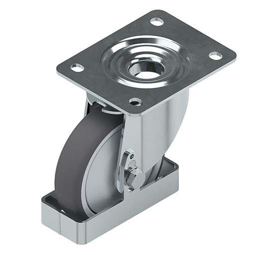 Castor D125 swivel 140x110 FS