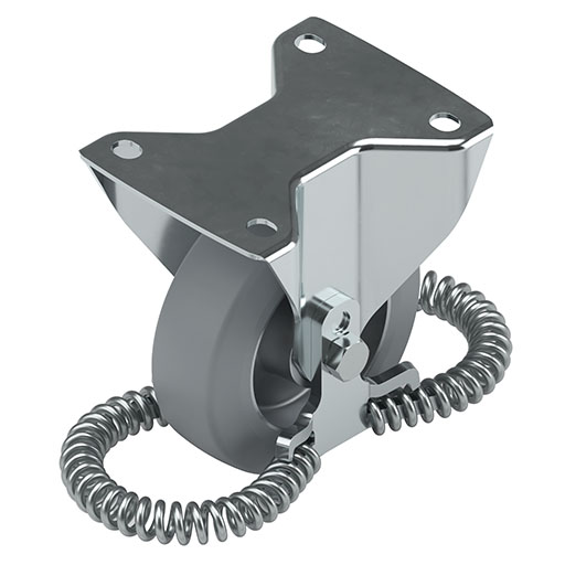 Bockrolle D125 PU 140x110 FG ESD