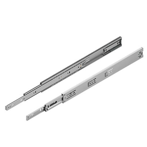 Teleskopschiene 12,7x45,7 L450 mit Soft Close, Vollauszug, verzinkt
