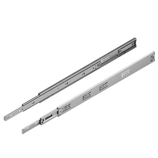Teleskopschiene 12,7x45,7 L550 mit Soft Close, Vollauszug, verzinkt
