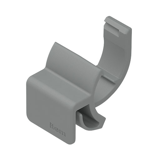 Flächenhalter D30 2-5mm, grau ähnlich RAL 7042