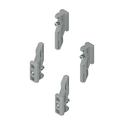 Couplages de profilés 8 K, gris semblable RAL 7042