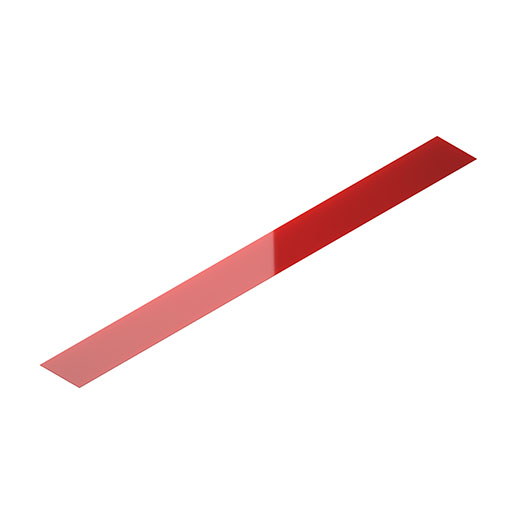 PVC-Streifen 200x2, rot transparent (0.0.731.88)