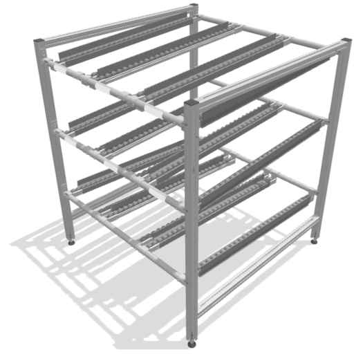 FIFO rack for lean production