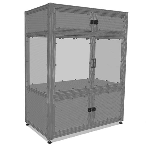 Basic MB machine cabin with 3 functional sections