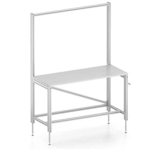 Manually height-adjustable table Economy 8 80x40 K with upright