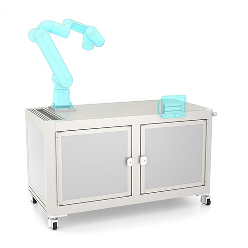 Variable robot workstation for fast application changeover - EX-01581