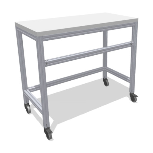 Sturdy, mobile side table