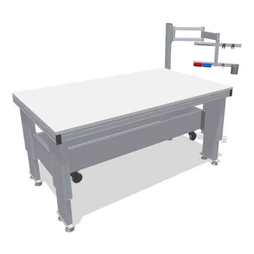Heavy-duty work bench for assembly