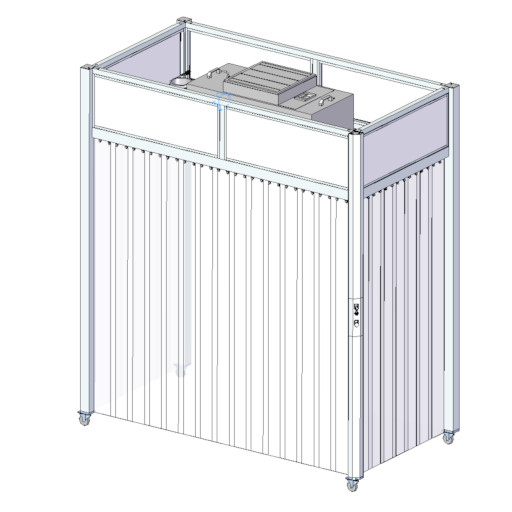 Compact, mobile cleanroom tent - EX-01730