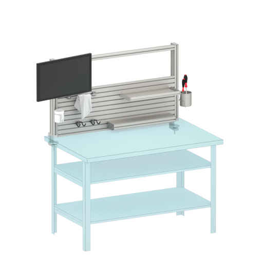 Retrofit: table upright for upgrading a workbench