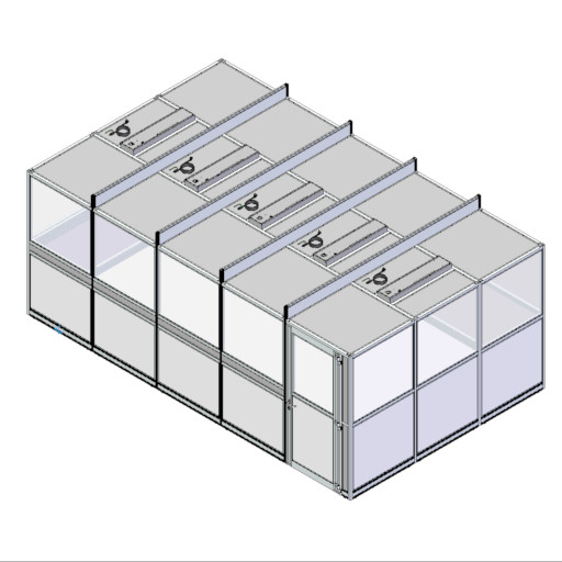 Enclosed Work Area with Two Rooms -– EX-01737