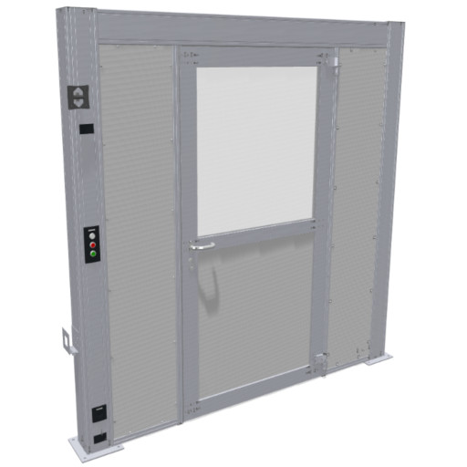 Door portal with sealed access door