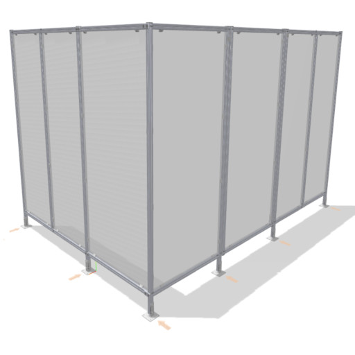 Protective fence with removable panel