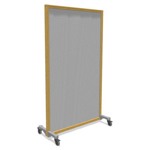 Mobile partition made from Profiles WFC