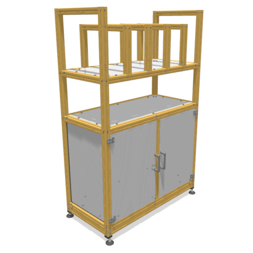 Lightweight, sustainable shelf with sorting structure