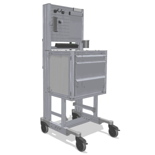Service Cart with toolpanel® for maintenance and repair
