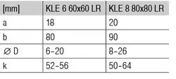 Kit d’accouplement KLE 8 80x80