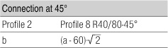 Profile 8 R40/80-45°, natural