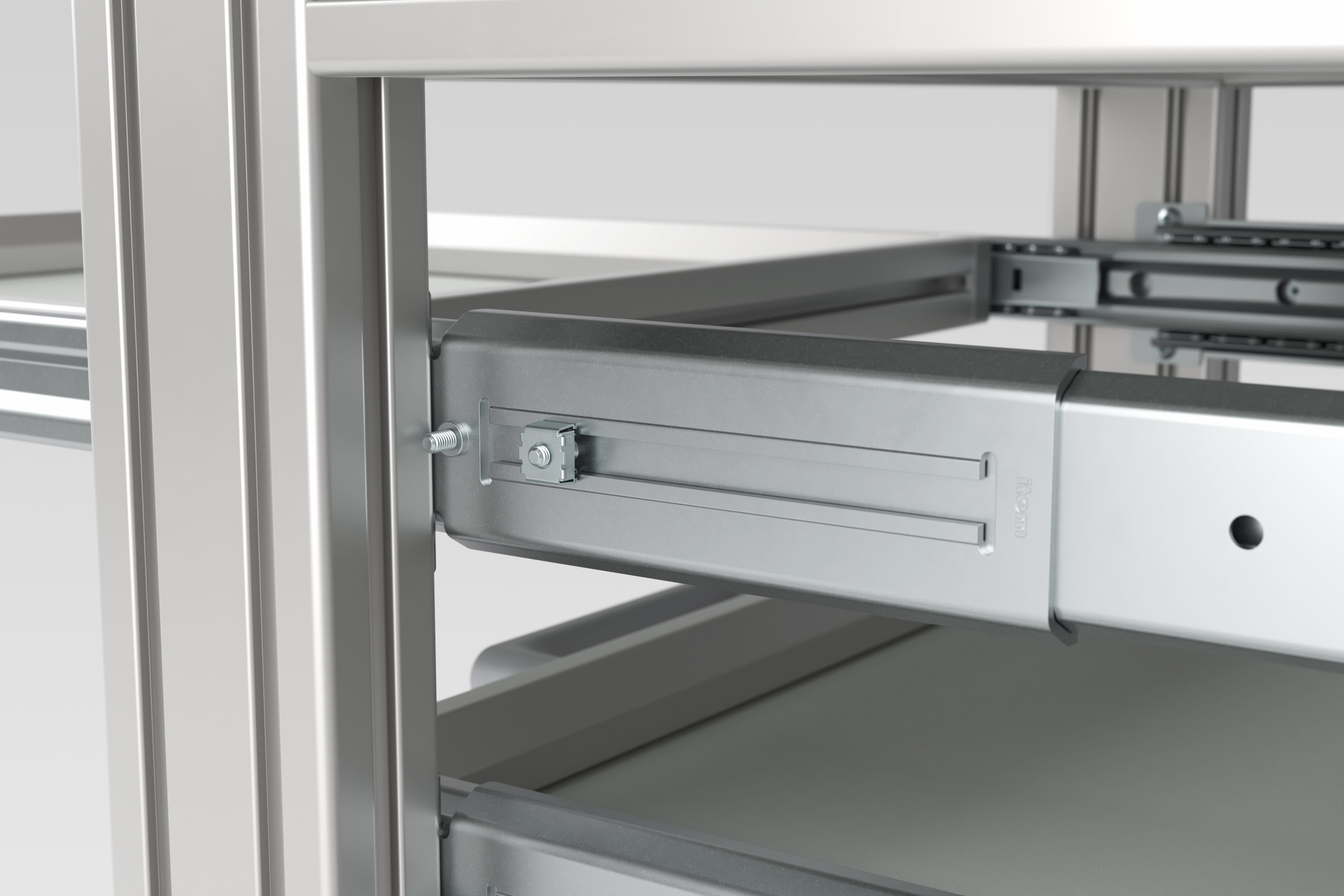 Assembly Set 8, Telescopic Rail heavy duty 19.1x53.1