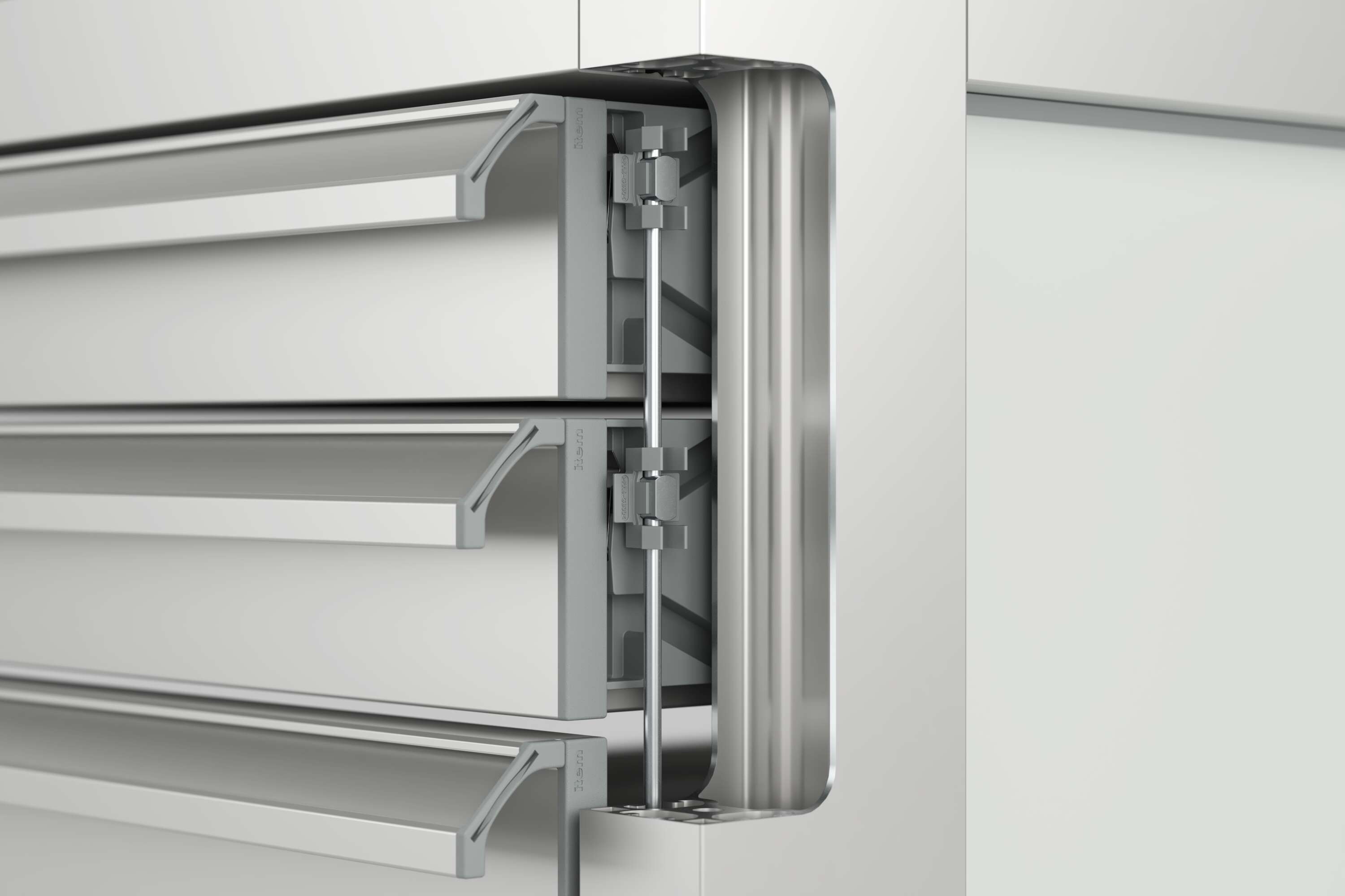 Telescopic Rail Interlock Guide Bar D4, stainless – item