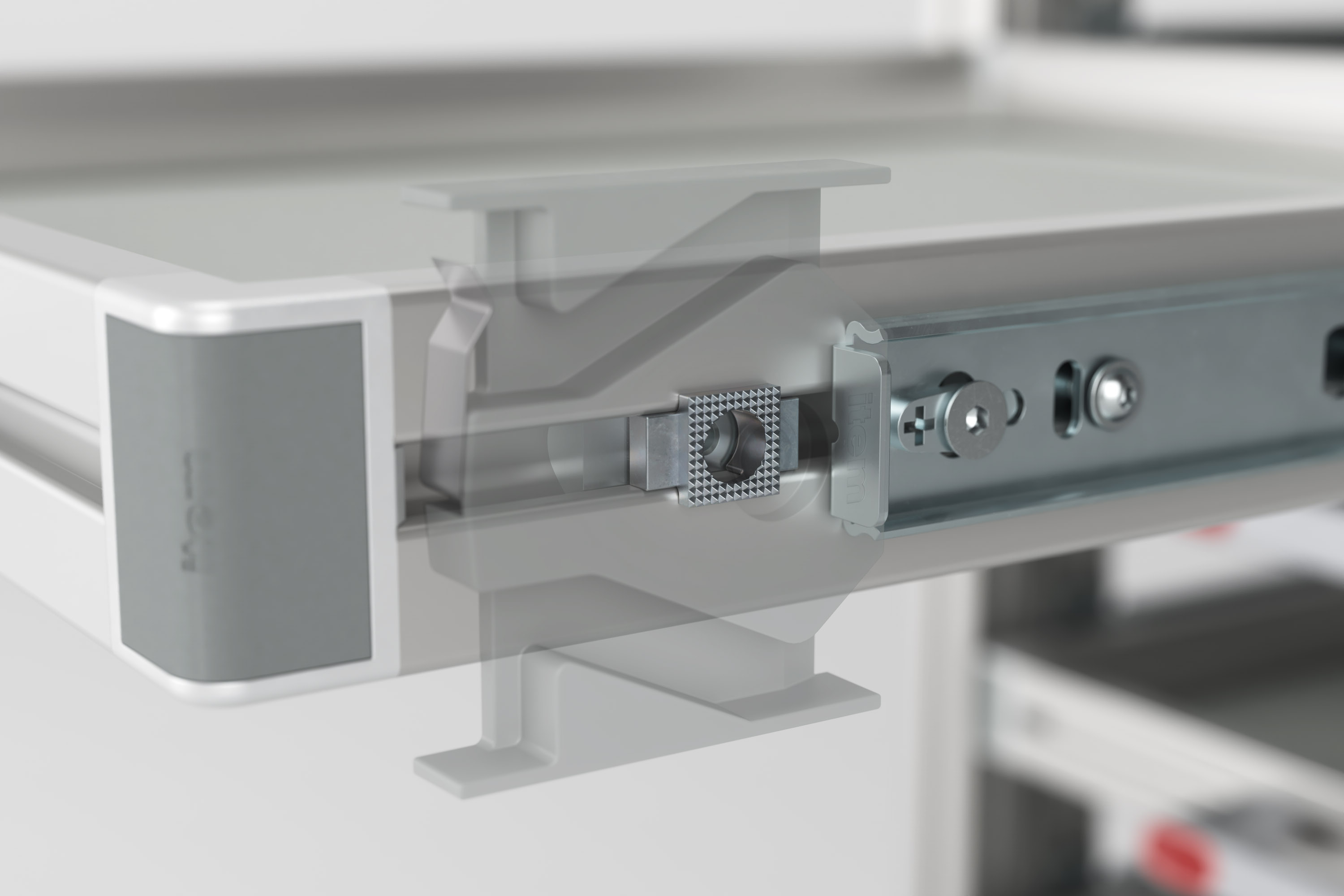 Telescopic Rail Interlock Fastening Set 8